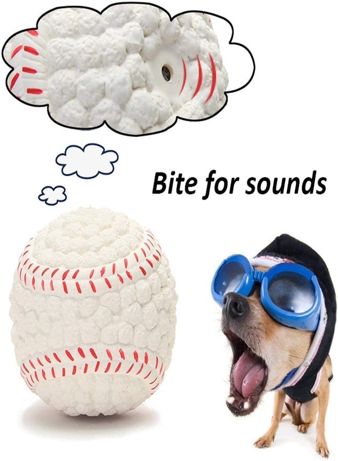 Pups&Pets Latex Squeaky Baseball Toy for Dog, Puppies & Kittens (Medium) - Image 2